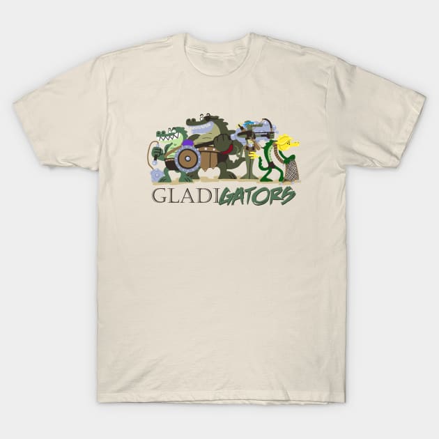 GladiGators Group Pose T-Shirt by CamelCactusCreations